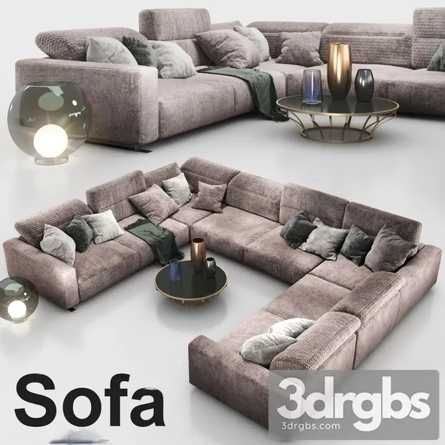 Bo Concept Conner Sofa 3D Model Download Bo Concept Conner Sofa 3D Model Download