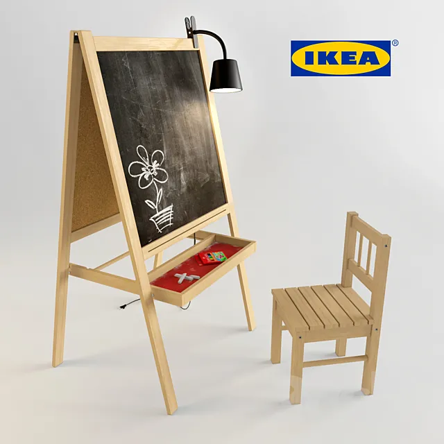 Board. easel 3DModel Board. easel 3DModel