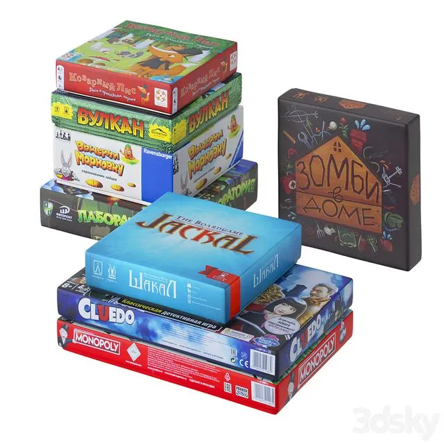 Board games 3D Model Board games 3D Model