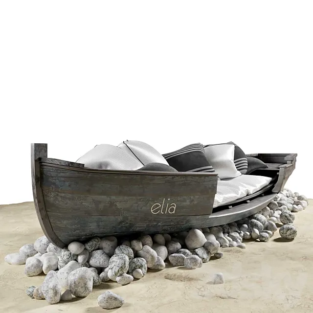 Boat for beach holidays 3D Model