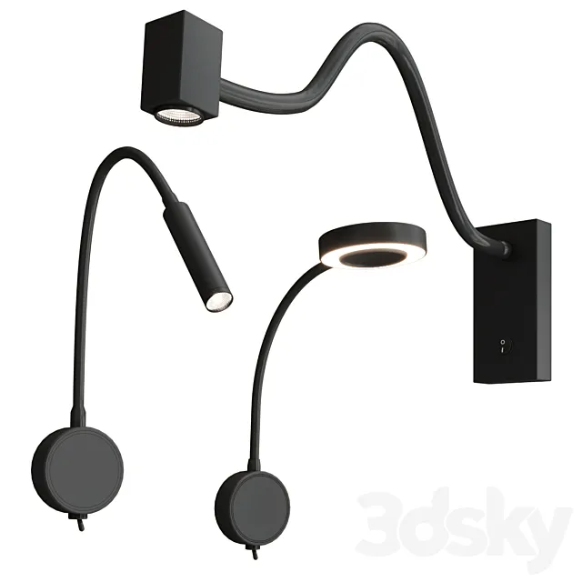 BOAVISTA wall lamp collection 3D Model BOAVISTA wall lamp collection 3D Model