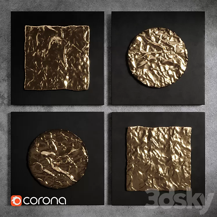 Boaz metal wall decor 3D Model