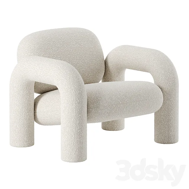 Bobo armchair by Kingsman Furnitures 3D Model Bobo armchair by Kingsman Furnitures 3D Model