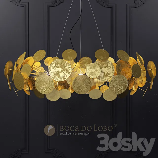 Boca do Lobo _ NEWTON CHANDELIER 3D Model Boca do Lobo _ NEWTON CHANDELIER 3D Model