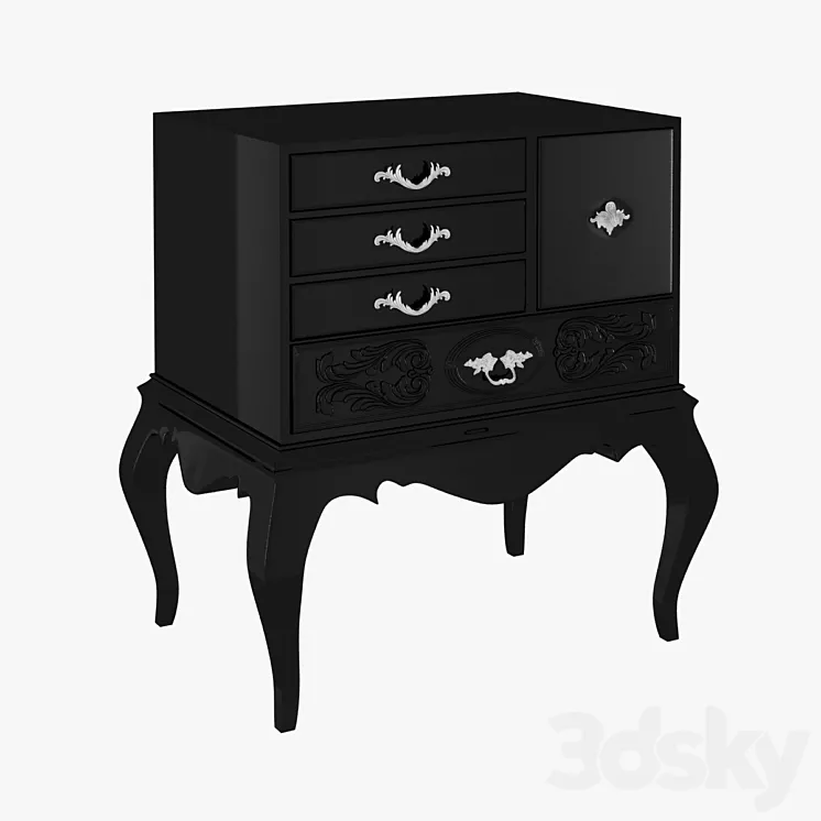 Boca do Lobo Brooklyn mini bar 3D Model Free Download