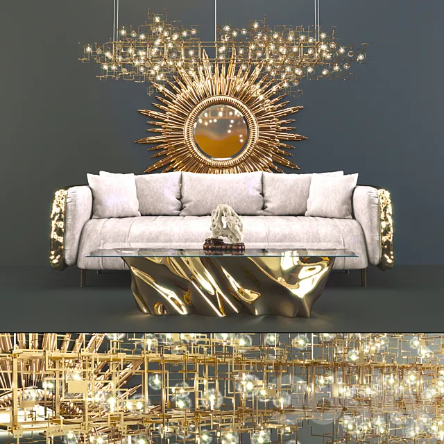 Boca do Lobo – Imperfectio sofa 3D Model Boca do Lobo – Imperfectio sofa 3D Model