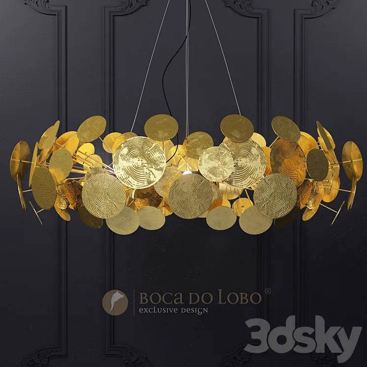 Boca do Lobo \/ NEWTON CHANDELIER 3D Model Free Download