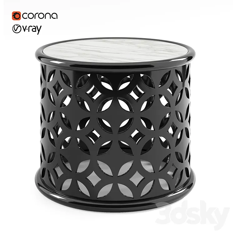 Boca do lobo side table 3D Model Free Download