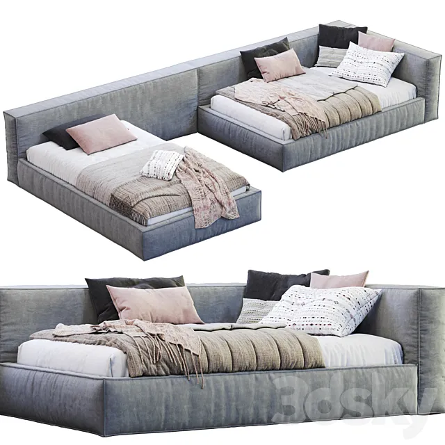 Boca Mini Bed 3D Model Boca Mini Bed 3D Model