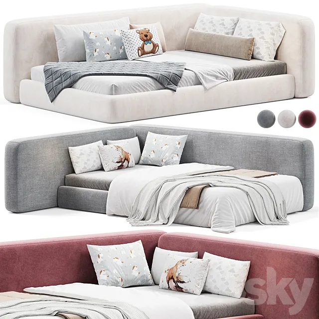 Boca Mini Bed 3D Model