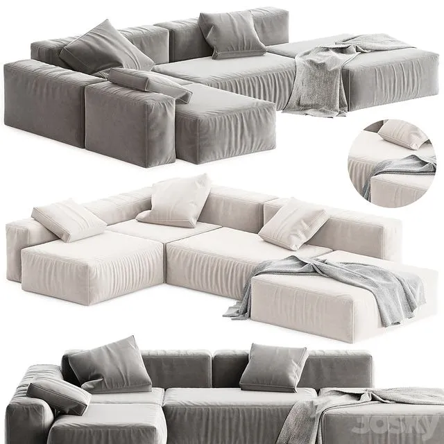 Boca Navi Sofa 3D Model