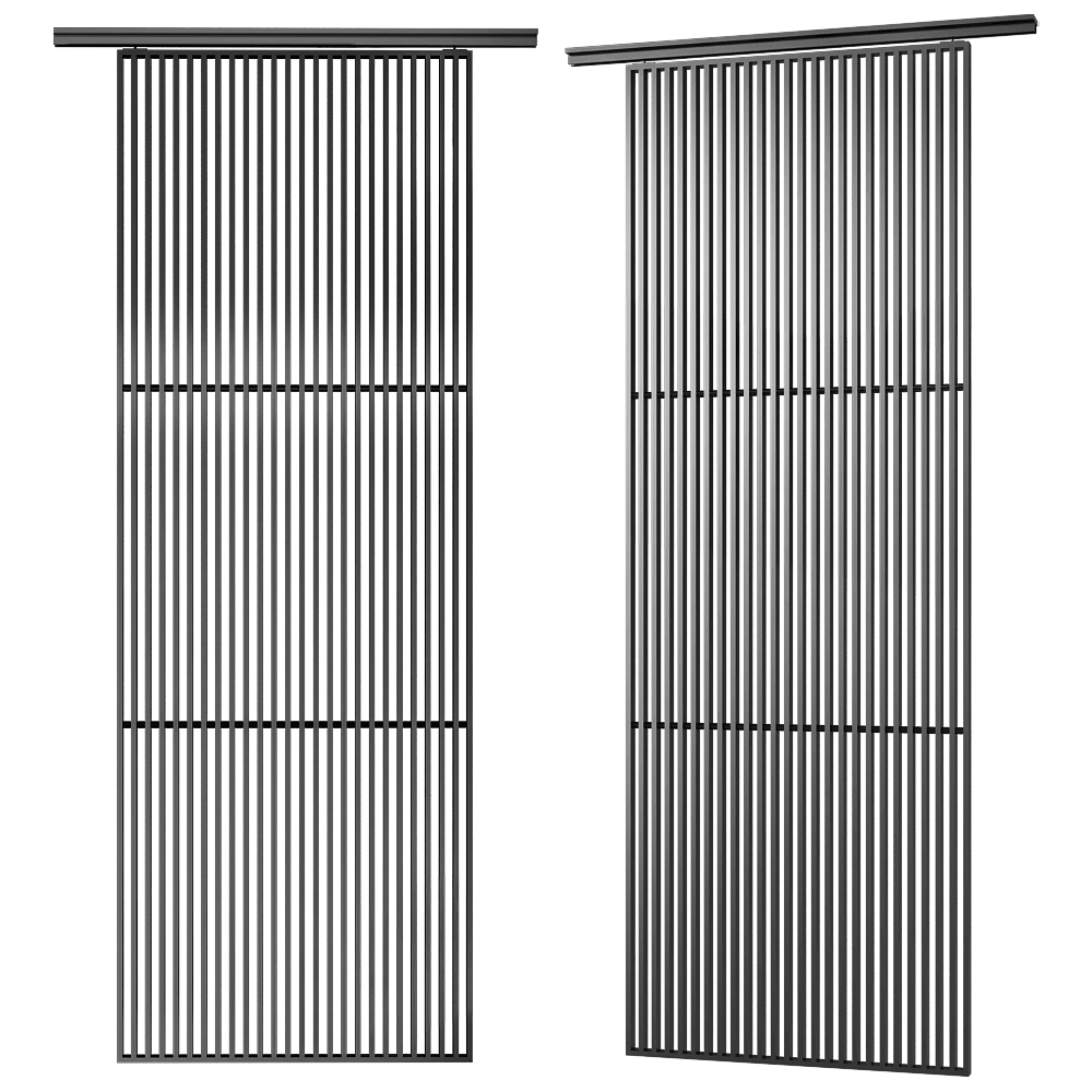 Boca Room – Slatted partitions Boca stripe 3D Model