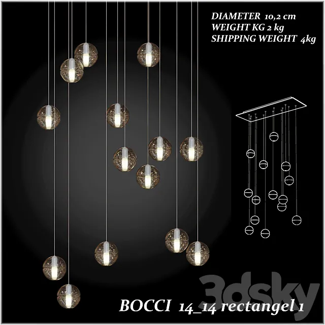 BOCCI 14.14 PENDANT LIGHT. ROUND 3DModel