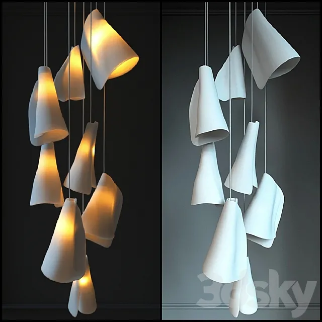 Bocci 21 Series Pendant Lighting 3DModel Bocci 21 Series Pendant Lighting 3DModel