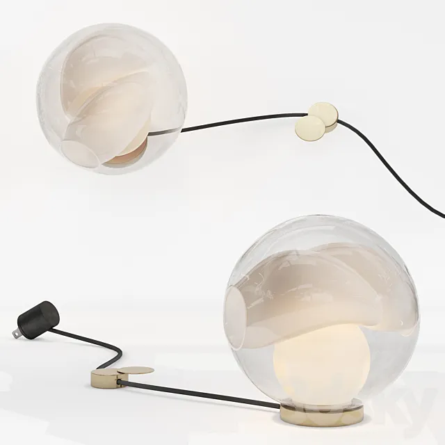 Bocci 38V Table Light 3D Model Bocci 38V Table Light 3D Model
