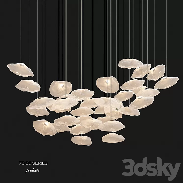 Bocci 73.36 Series pendants 3D Model Bocci 73.36 Series pendants 3D Model