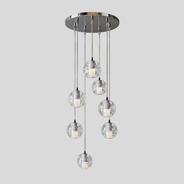 bocci led crystal glass ball 7 designed by omer arbel in 2005 3D Model