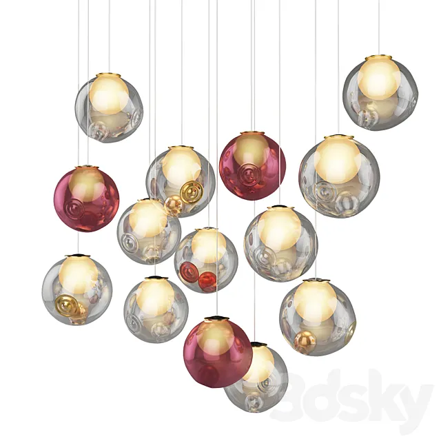 Bocci Random Pendant Light 3D Model