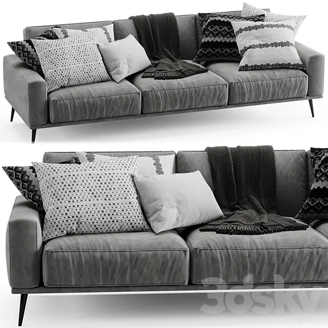 Bococncept Carlton sofa 3D Model Bococncept Carlton sofa 3D Model