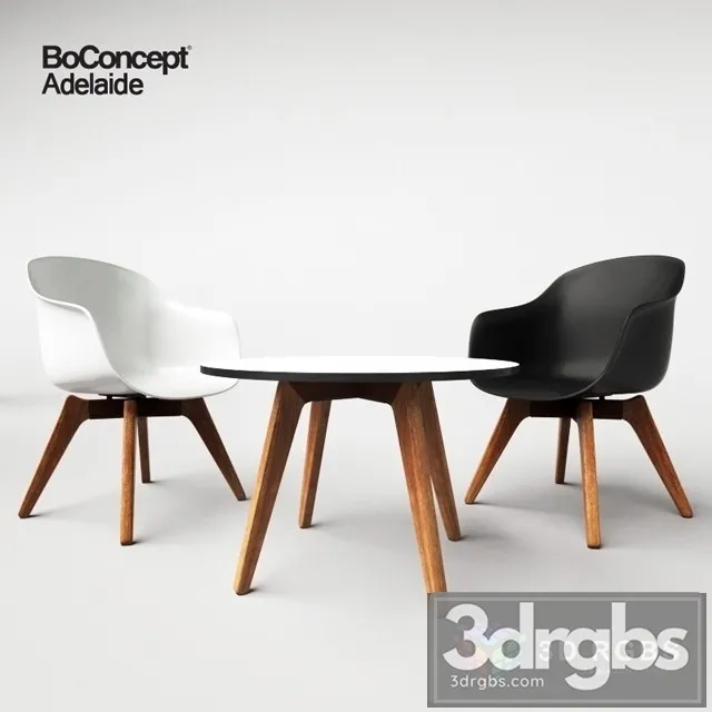 Boconcept Adealide Table and Chair 3D Model Download Boconcept Adealide Table and Chair 3D Model Download