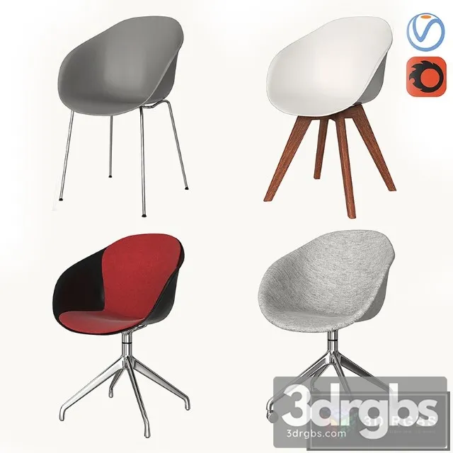 Boconcept Adelaide Chair 02 3D Model Download