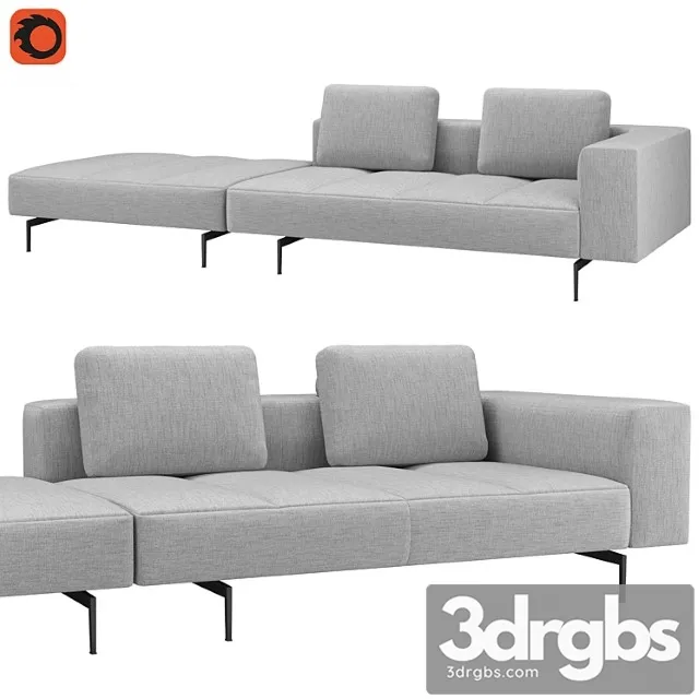 Boconcept amsterdam light gray bristol 2 3D Model Download Boconcept amsterdam light gray bristol 2 3D Model Download