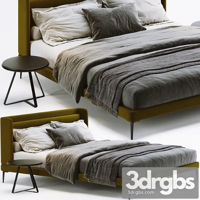 Boconcept austin bed 2 3D Model Download