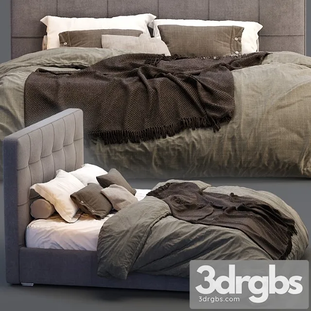 Boconcept bed mezzo 2 3D Model Download