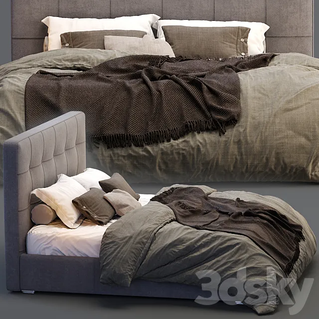 Boconcept bed mezzo 3DModel Boconcept bed mezzo 3DModel