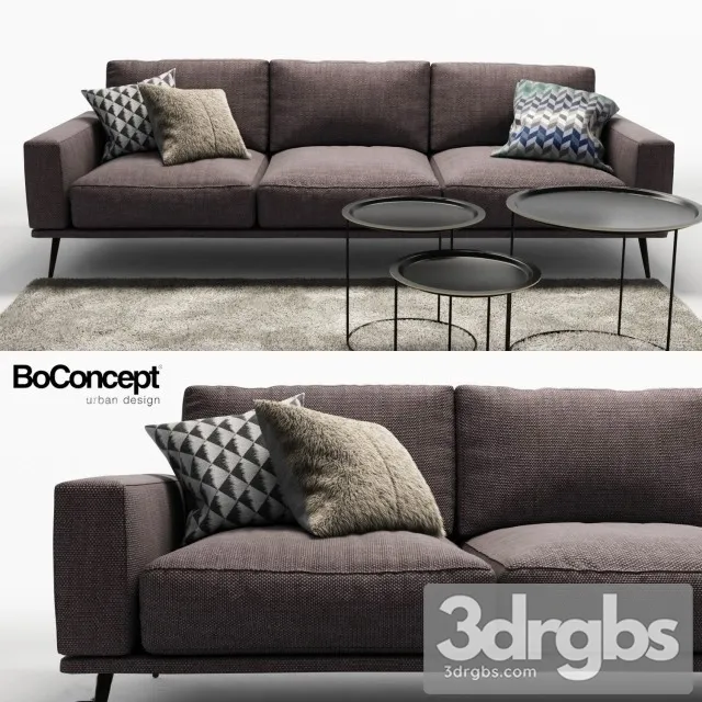 Boconcept Carlton Sofa 02 3D Model Download Boconcept Carlton Sofa 02 3D Model Download