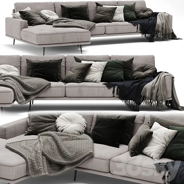 Boconcept Carlton Sofa 3D Model Boconcept Carlton Sofa 3D Model