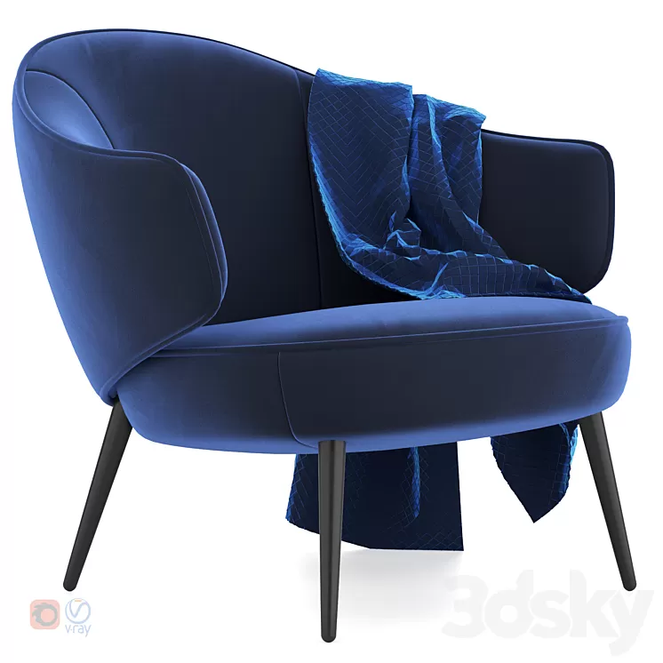 Boconcept – Charlotte chair 3D Model