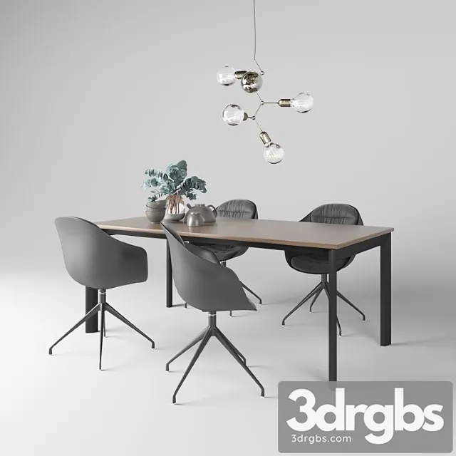 Boconcept dining set 2 3D Model Download Boconcept dining set 2 3D Model Download
