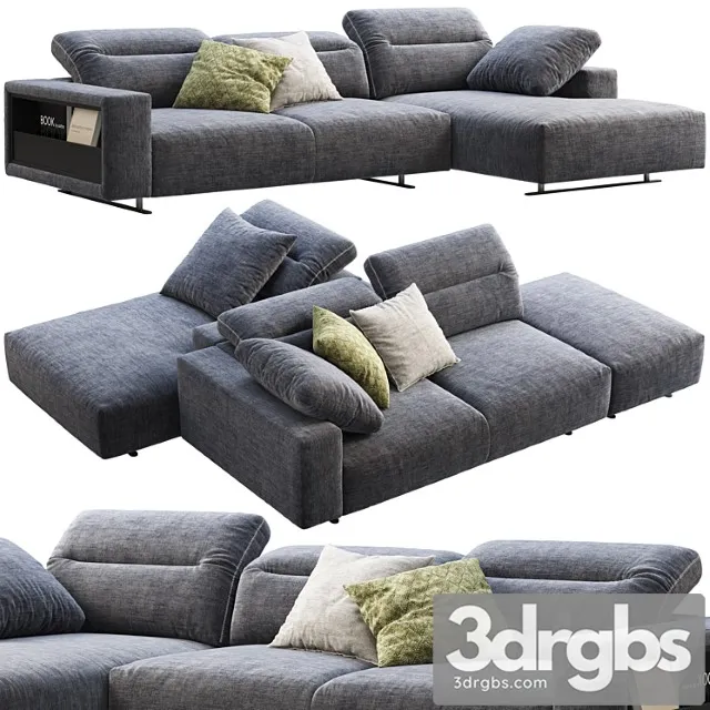 Boconcept hampton chaise lounge fabric sofas (2 options) 2 3D Model Download Boconcept hampton chaise lounge fabric sofas (2 options) 2 3D Model Download