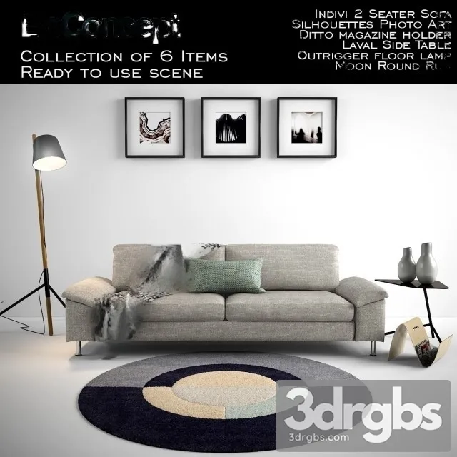 Boconcept Indivi 2 Seater Sofa 3D Model Download Boconcept Indivi 2 Seater Sofa 3D Model Download