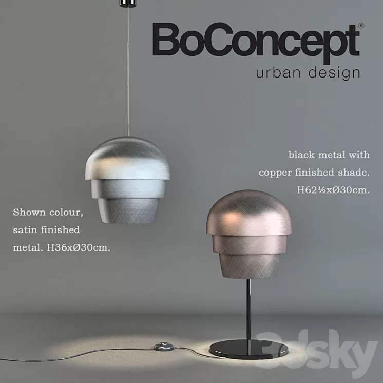 Boconcept lamps 3D Model
