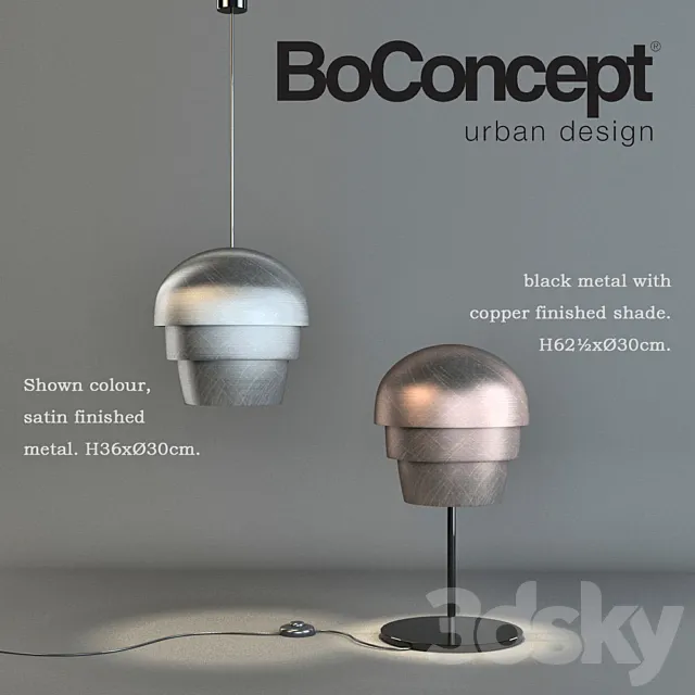 Boconcept lamps 3DModel Boconcept lamps 3DModel
