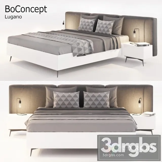 Boconcept Lugano Bed 02 3D Model Download Boconcept Lugano Bed 02 3D Model Download