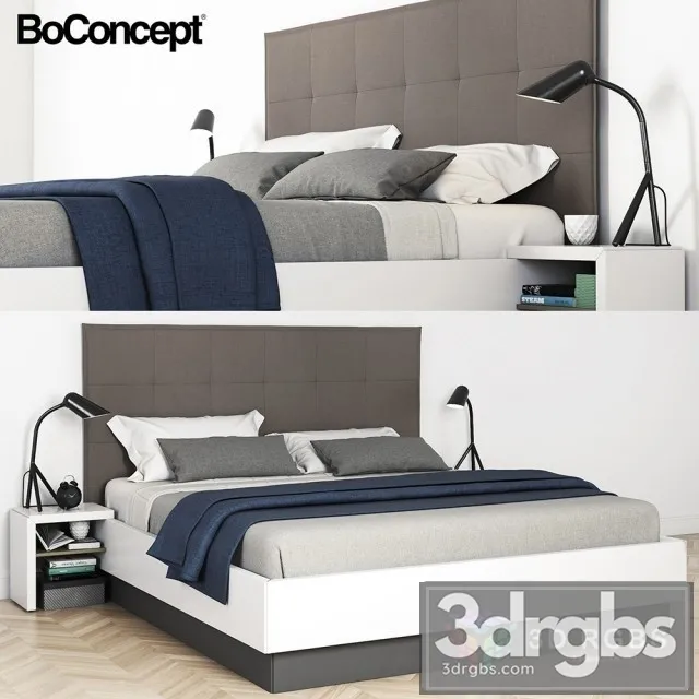 Boconcept Lugano Bed 03 3D Model Download Boconcept Lugano Bed 03 3D Model Download