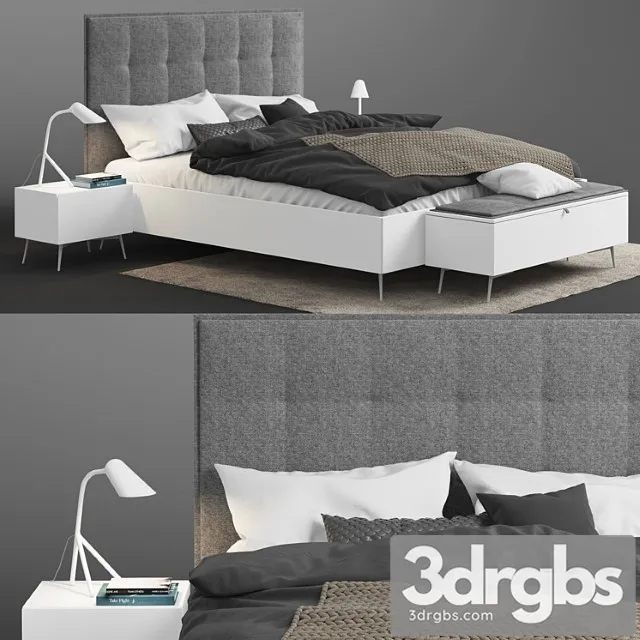 Boconcept lugano bed 2 3D Model Download Boconcept lugano bed 2 3D Model Download
