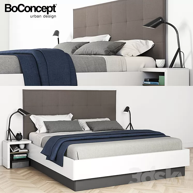 Boconcept Lugano Bed 3D Model Boconcept Lugano Bed 3D Model
