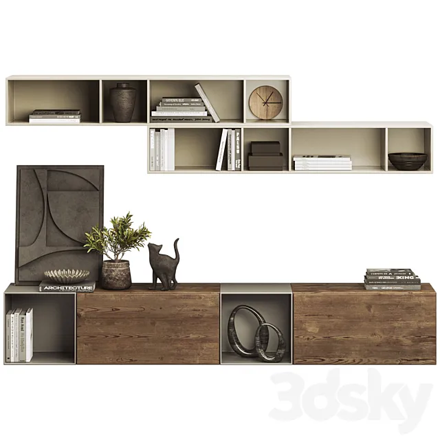 BoConcept Lugano Wall Unit 3DModel BoConcept Lugano Wall Unit 3DModel