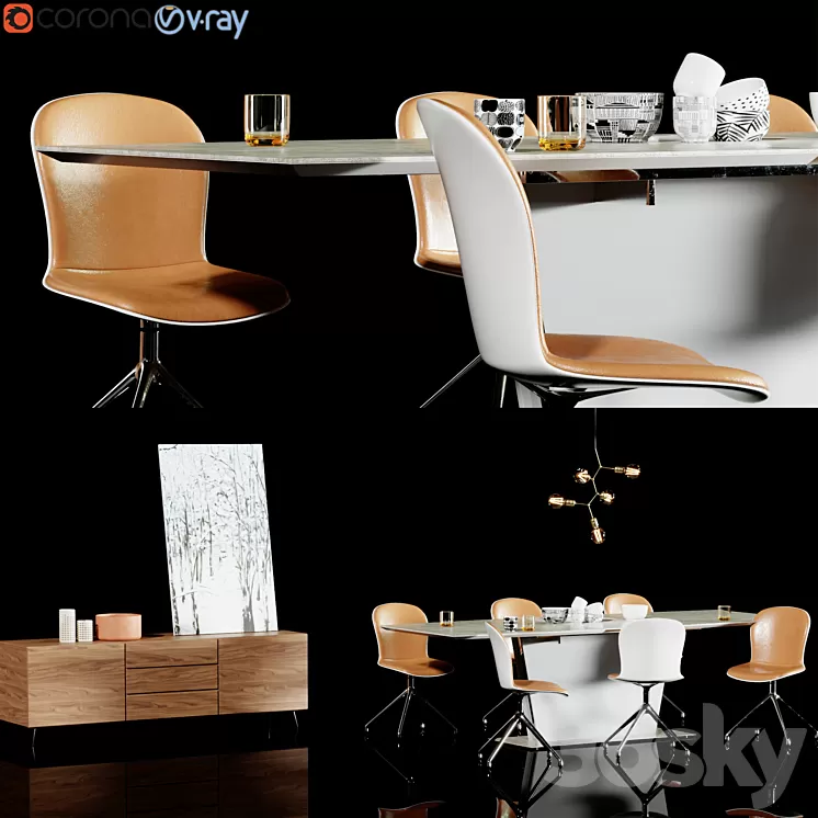boconcept milano_five_adelaide_lugano 3D Model