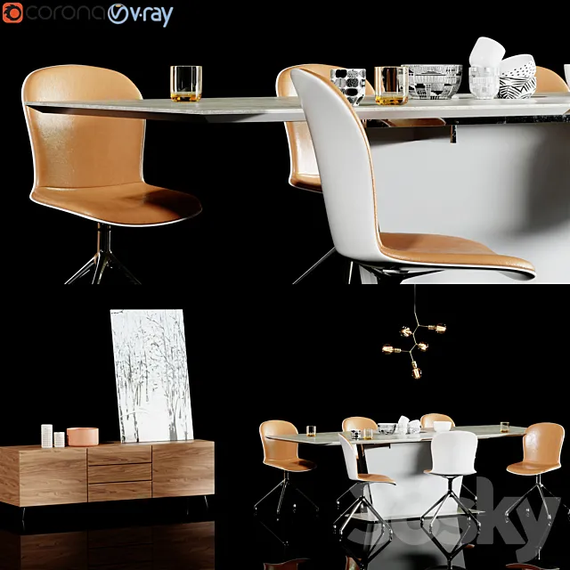 boconcept milano_five_adelaide_lugano 3DModel