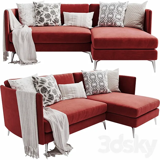 Boconcept OSaka 4 Chaise Lounge 3DModel Boconcept OSaka 4 Chaise Lounge 3DModel