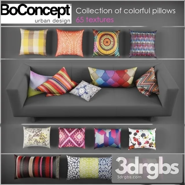 Boconcept Pillows 01 3D Model Download Boconcept Pillows 01 3D Model Download