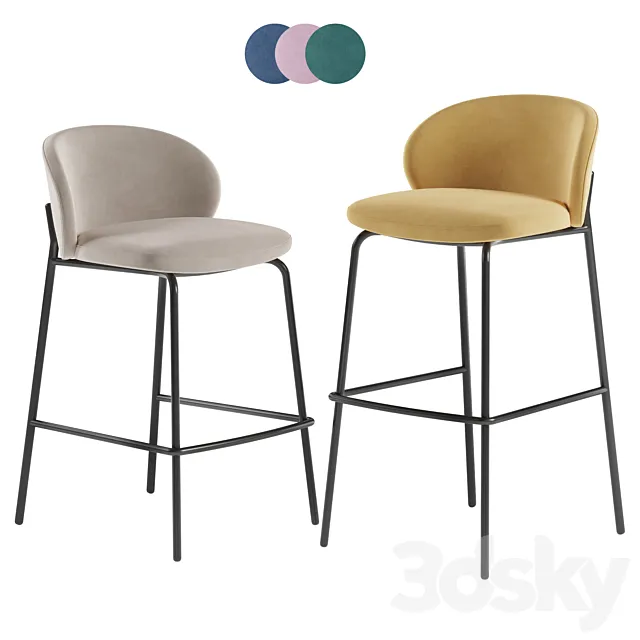BoConcept Princeton Barstool 3D Model BoConcept Princeton Barstool 3D Model