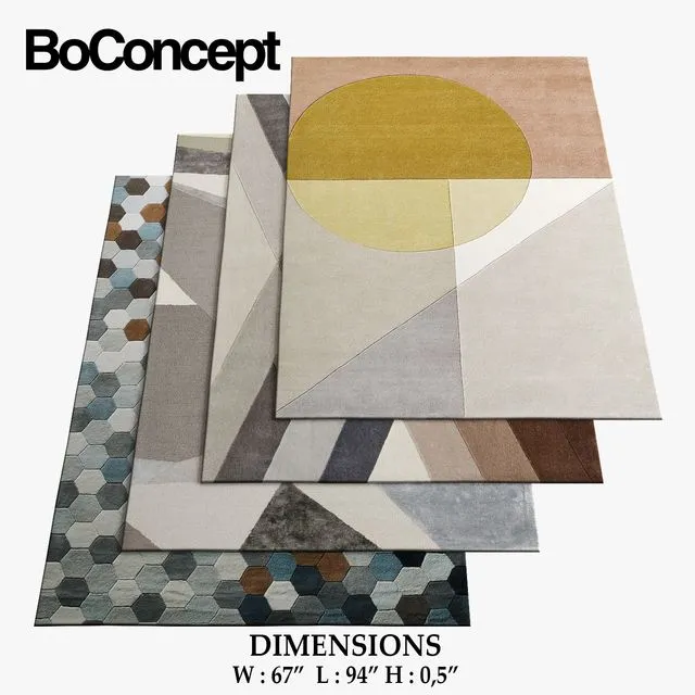 BoConcept Rugs_22 3D Model BoConcept Rugs_22 3D Model