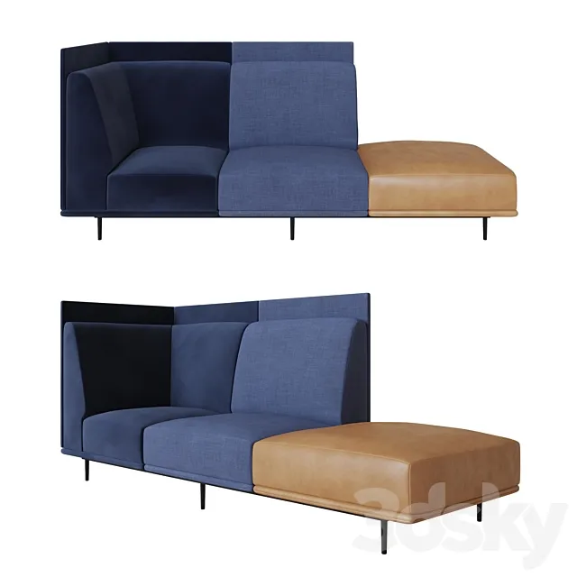 BoConcept Toulouse seat without backrest 3D Model