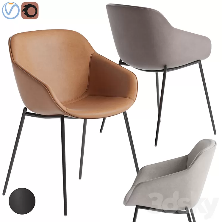 Boconcept Vienna chair 3D Model Boconcept Vienna chair 3D Model